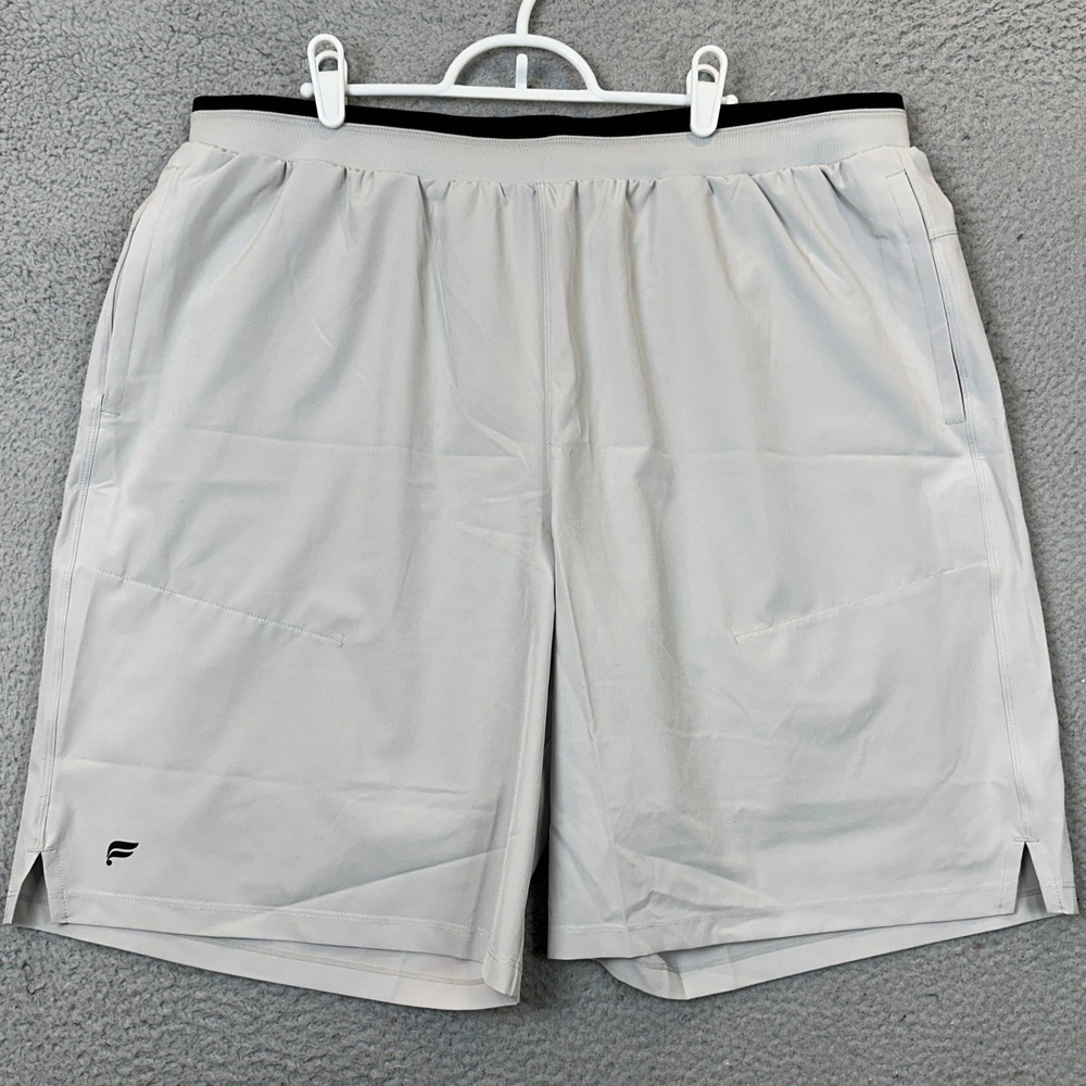 NEW Fabletics Shorts Men 2XL The Fundamental Short Gray Lined Activewear Outdoor